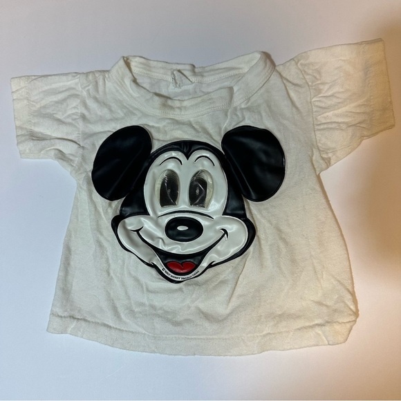 Vtg 80s Disney Lenticular Eyes Mickey Mouse T Shirt - Picture 1 of 6